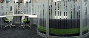 Desenli Cam Ofis Blme