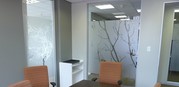 Desenli Cam Ofis Blme